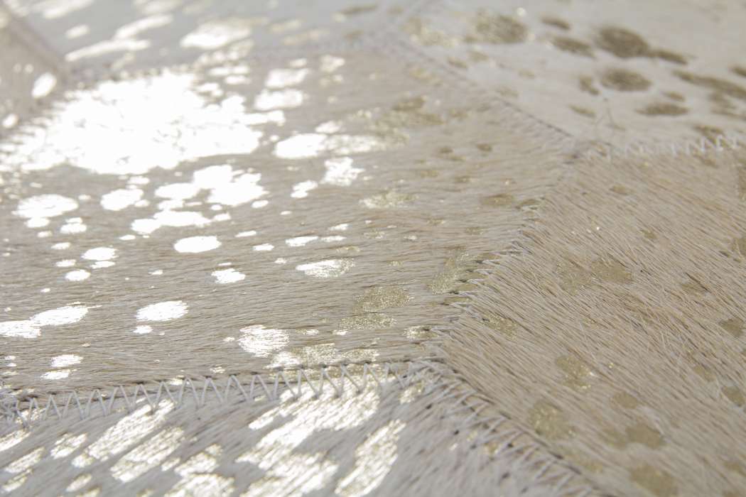 Spark poef 210 ivoor / goud 45cm x 45cm - Afbeelding 2