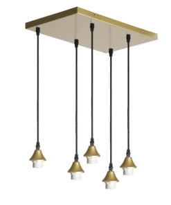 Alternative view of Hanging lamp Vilmar 5-L gold