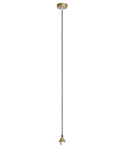 Hanging lamp Vilmar 1-L gold 5 meter