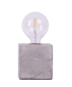 Table lamp Sweden, square cement