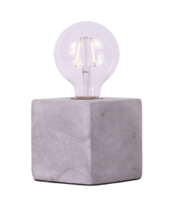 Alternative view of Table lamp Sweden, square cement