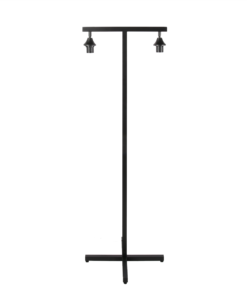 Vloerlamp Caro 2 lichts zwart