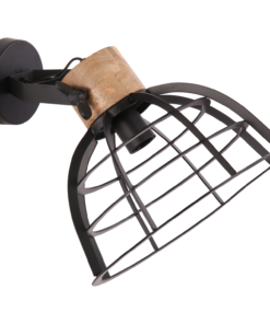 Wandlamp Ingmar L zwart