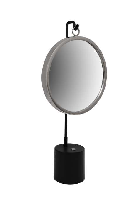 Table mirror Eleganca 225 black / silver