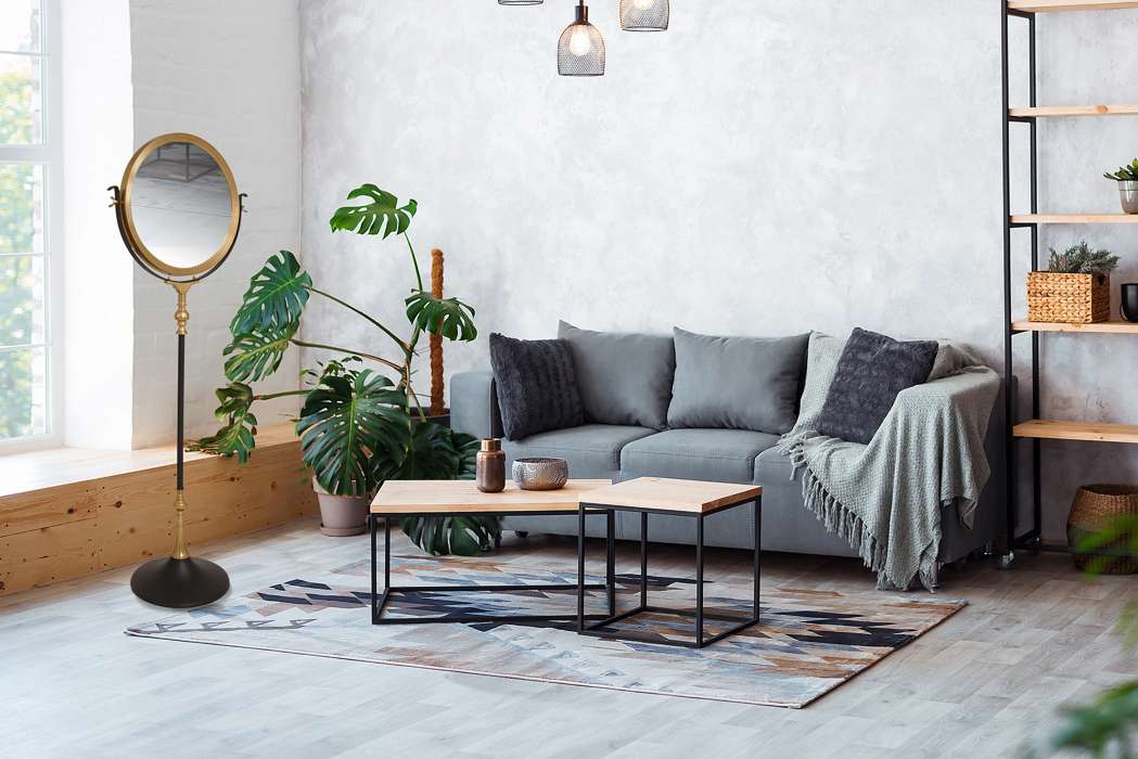 Staande spiegel Eleganca 125 zwart - Afbeelding 2