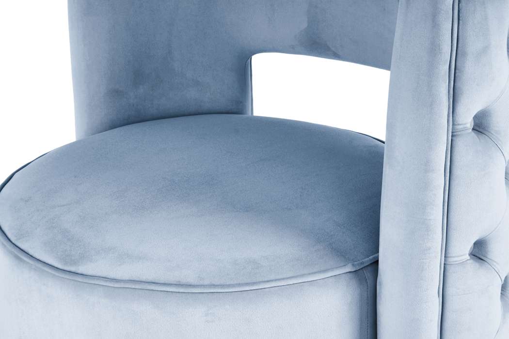 Lounge Chair Beverly 125 blue / gold - Afbeelding 3