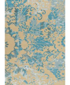 Satin 8061 creme/turquoise 120x180cm