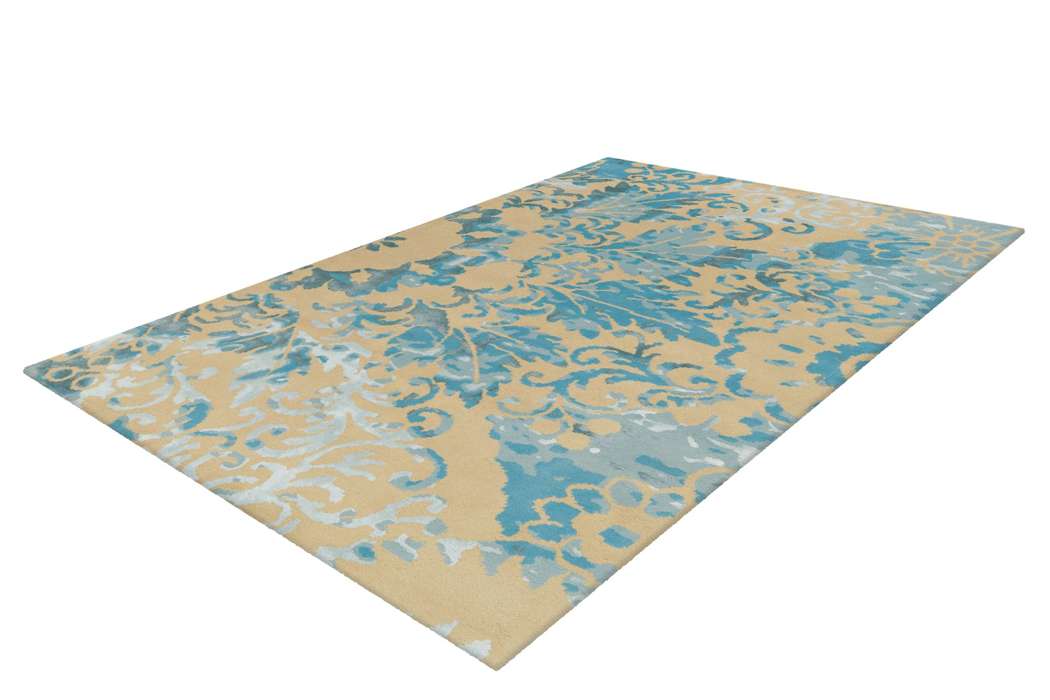 Satin 8061 creme/turquoise 140x200cm - Afbeelding 4