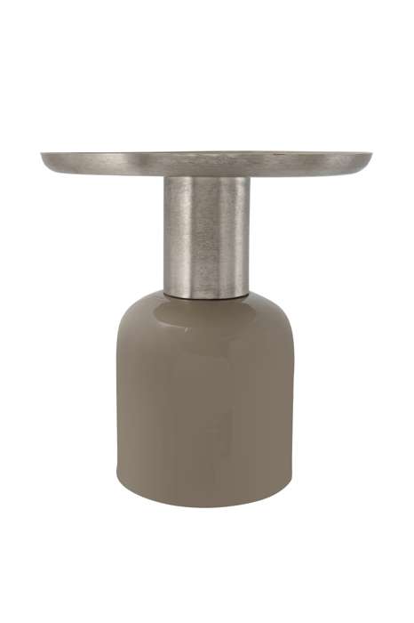 Sidetable Art Deco 825 taupe/zilver