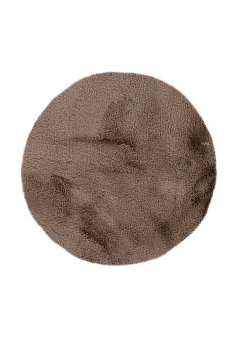 Badmat Rabbit rond 100cm donker beige