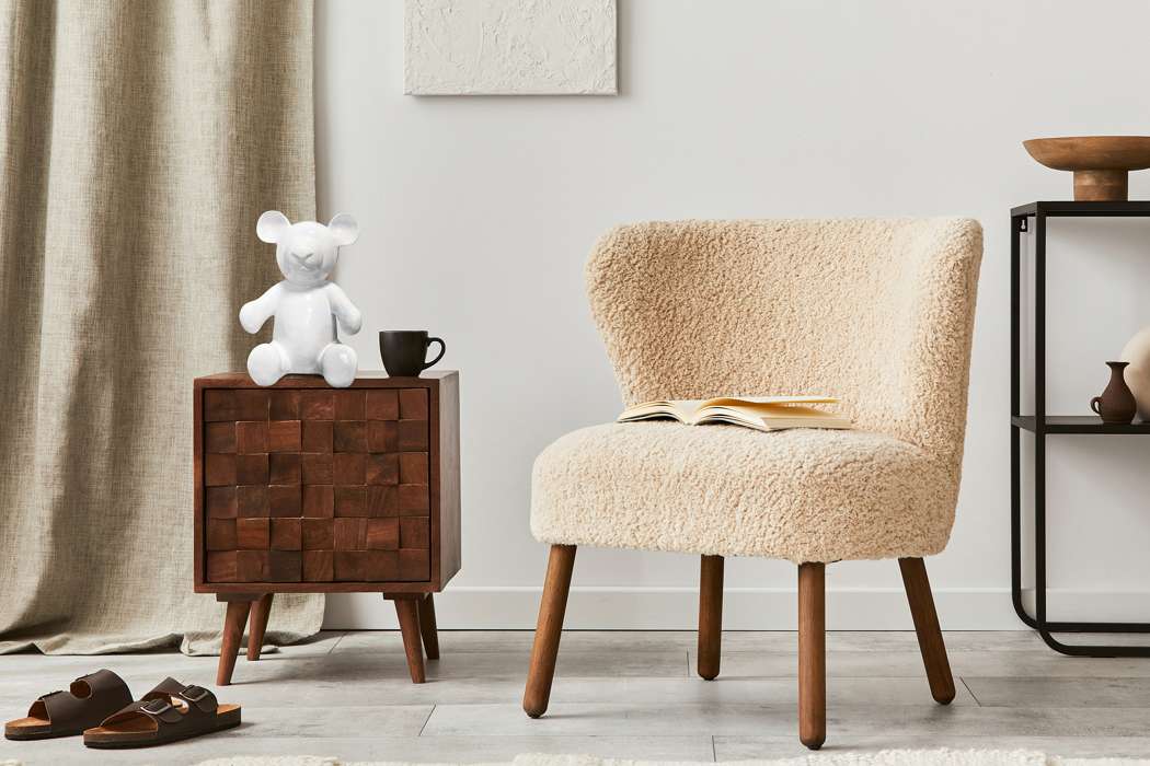 Sculpture Teddy Bear 125 white - Afbeelding 2