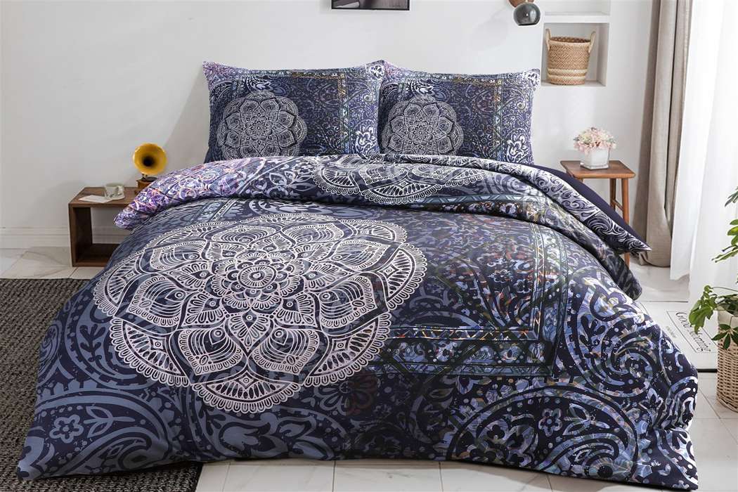 Dekbed Medley 125-FR multi / blauw 140cm x 200cm - Afbeelding 2