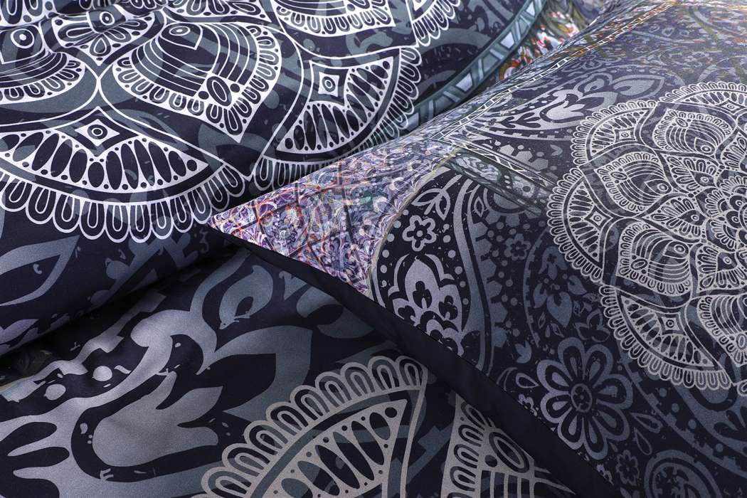 Dekbed Medley 100-GB multi / blauw 140cm x 200cm / 50cm x 75cm - Afbeelding 3