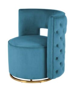 Lounge Chair Beverly 125 petrol / gold