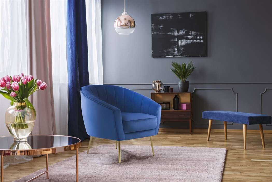 Armchair / Sofa Doreen 125 Blue - Afbeelding 3