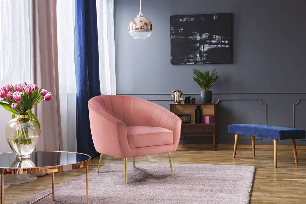 Armchair / sofa Doreen 125 old pink - Afbeelding 3