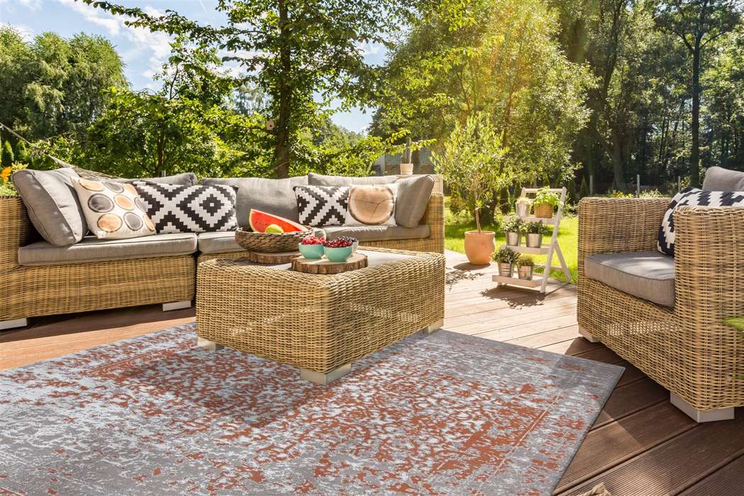 Sunny 310 beige / roest 80cm x 150cm - Afbeelding 2