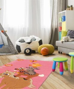 Alternative view of Joy 4168 roze Animals 75x160cm