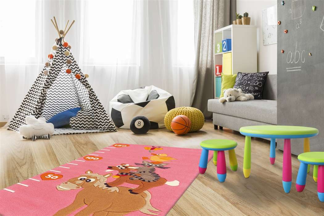 Joy 4168 roze Animals 75x160cm - Afbeelding 2