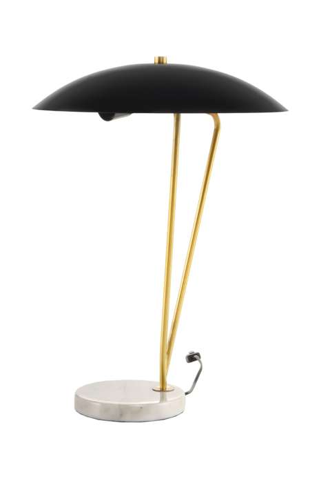 Tafellamp Kayani 125 zwart/goud/wit