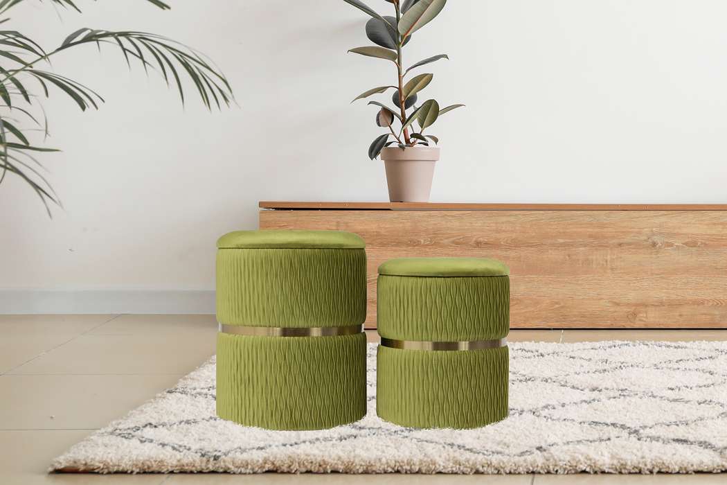 Stool Milas 125 set of 2 pistachio green - Afbeelding 3