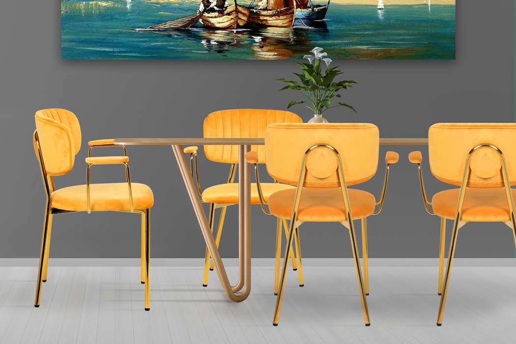 Chair Giselle orange - Afbeelding 2