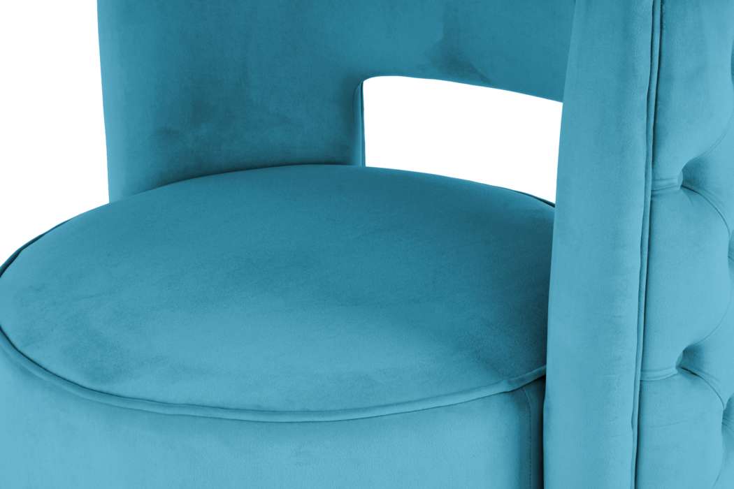Lounge Chair Beverly 125 petrol / gold - Afbeelding 3