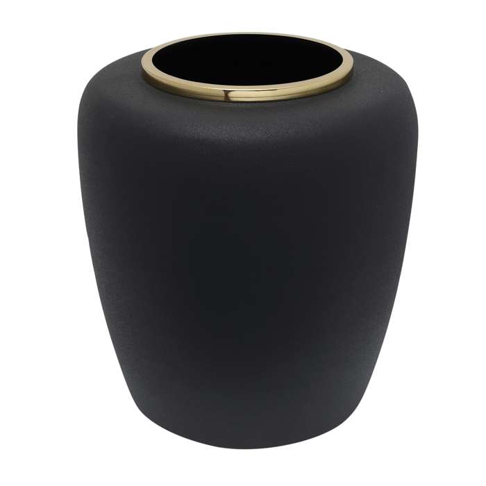Vase Art Deco 2025 Black / Gold - Afbeelding 2
