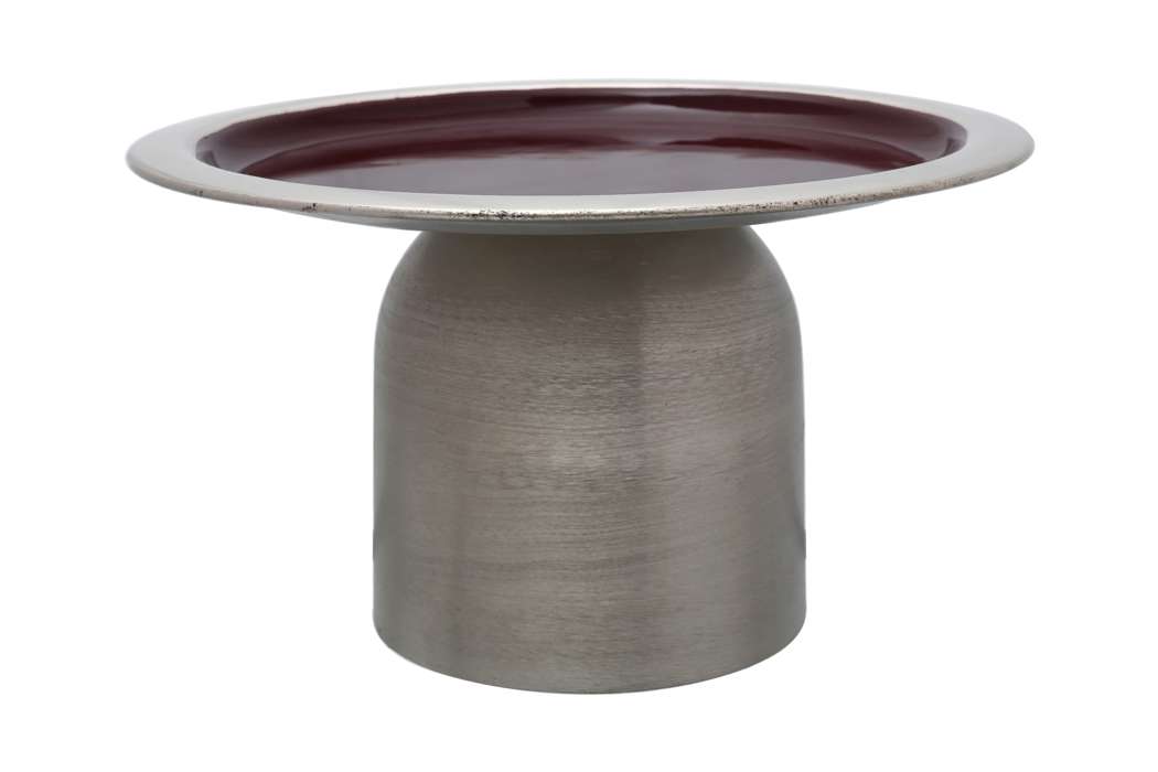 Taartschaal Art Deco 225 zilver/paars