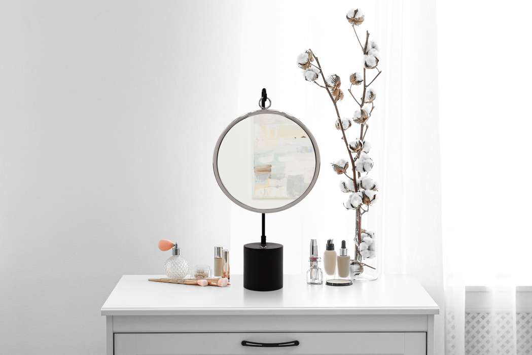 Table mirror Eleganca 225 black / silver - Afbeelding 3