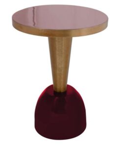 Alternative view of Side table Art Deco 225 old pink / plum
