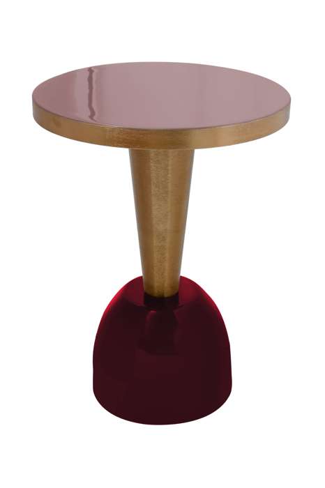 Side table Art Deco 225 old pink / plum - Afbeelding 2