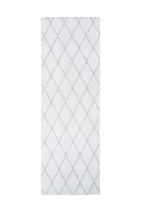Vivica 225 wit/grijsblauw 80x250cm