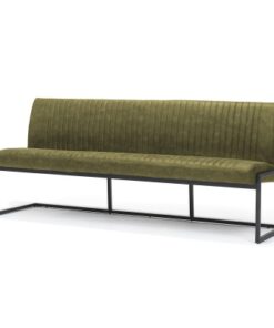 Eetbank Milaan 215cm Micro leder B7 Moss