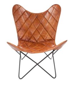 Alternative view of Butterfly Chair Pablo 329 Cognac