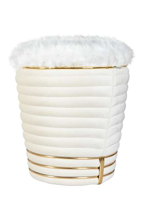 Stool Doric 325 Ivory / Gold