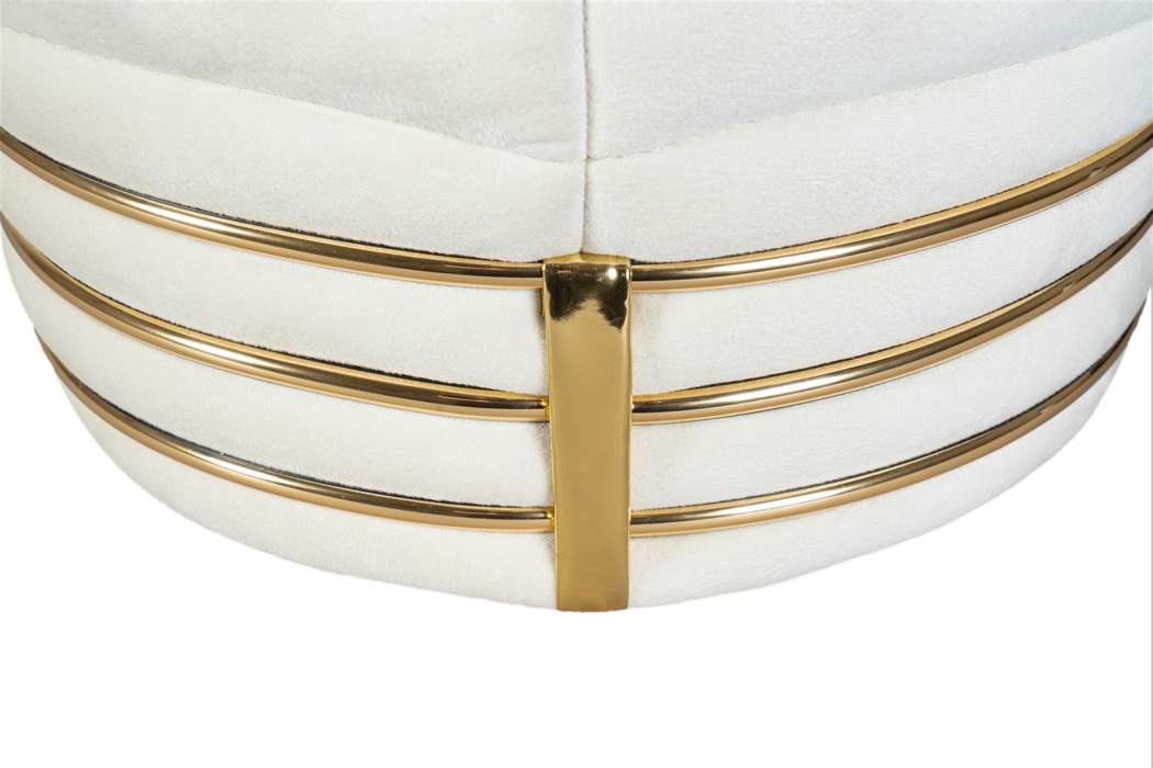 Stool Doric 325 Ivory / Gold - Afbeelding 4