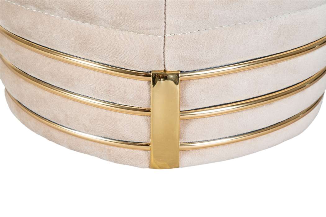 Stool Doric 325 taupe / Gold - Afbeelding 4