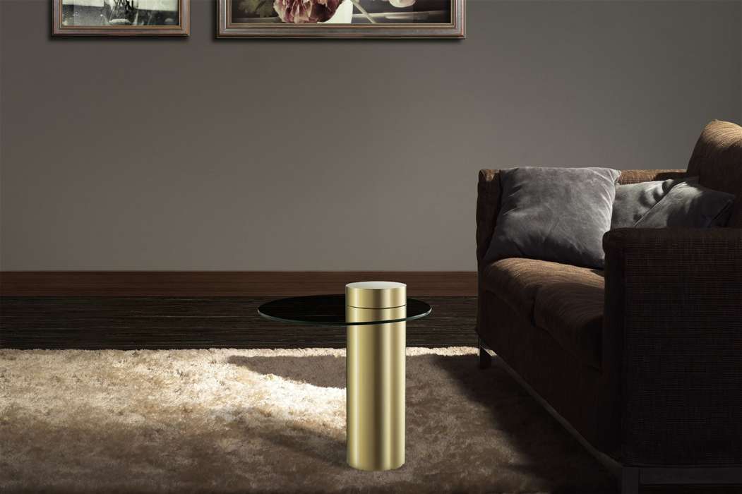 Side table Ontario 125 gold / gray - Afbeelding 3