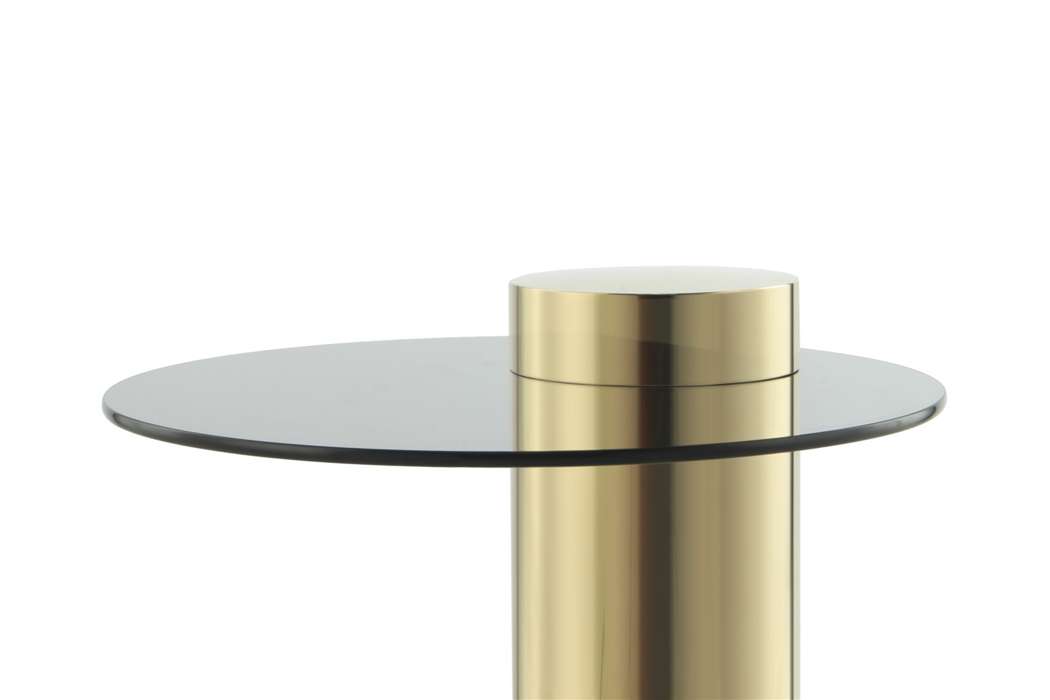 Side table Ontario 125 gold / gray - Afbeelding 4
