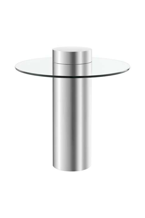 Side table Ontario 125 silver / clear - Afbeelding 2