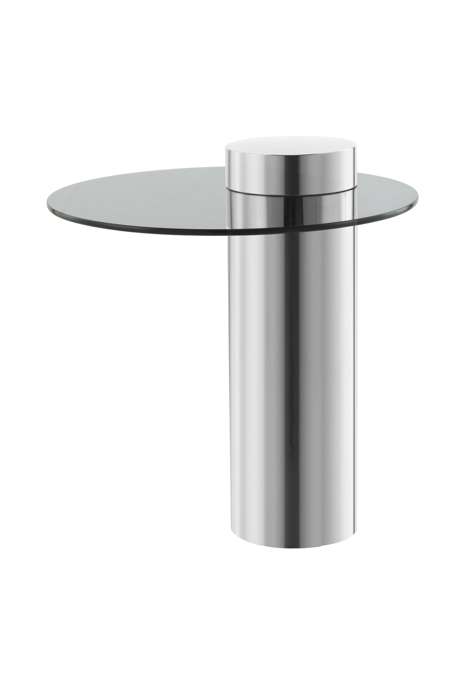 Side table Ontario 125 silver / gray