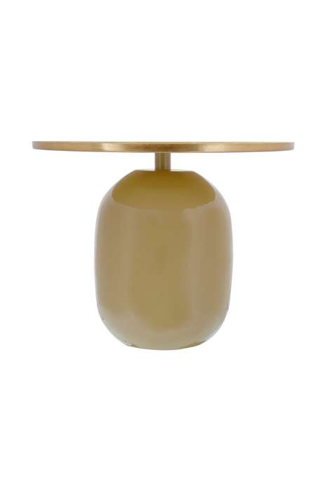 Sidetable Art Deco 525 khaki/goud