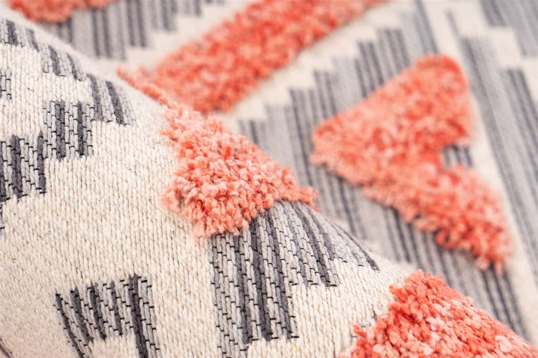Ethnie 100 grey/apricot 120x170cm - Afbeelding 3