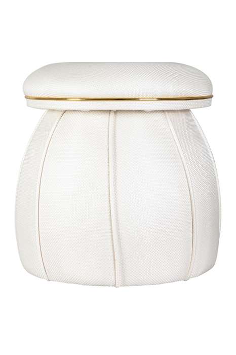 Stool Corin 145 Ivory / Gold