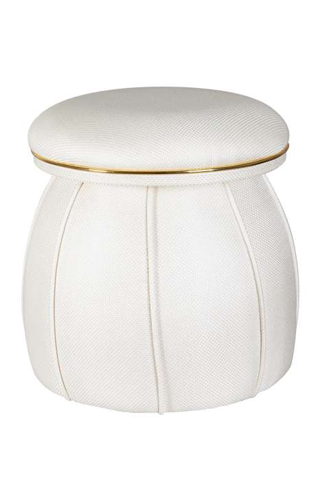 Stool Corin 145 Ivory / Gold - Afbeelding 2