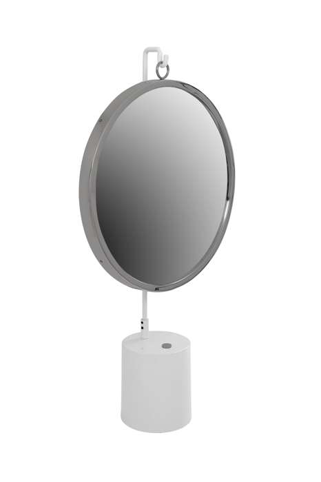 Table mirror Eleganca 325 white / silver