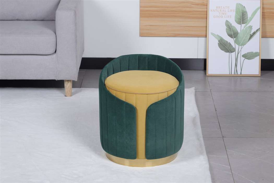 Stool Corvin 125 Curry / Green - Afbeelding 3