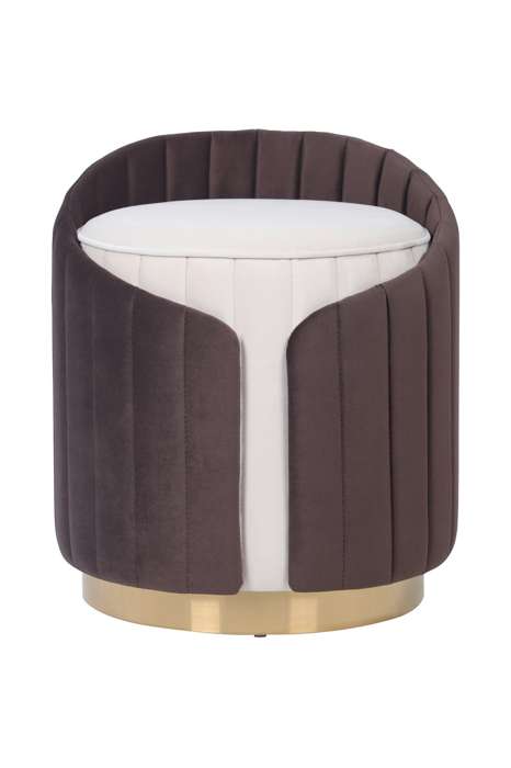 Stool Corvin 125 Ivory / Brown - Afbeelding 2