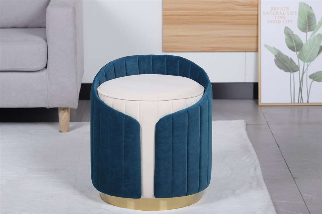 Stool Corvin 125 Ivory / Petrol - Afbeelding 3